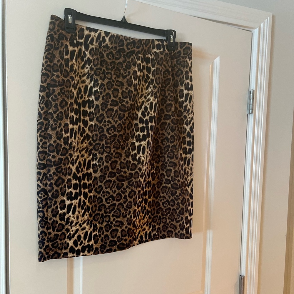 Animal print skirt
